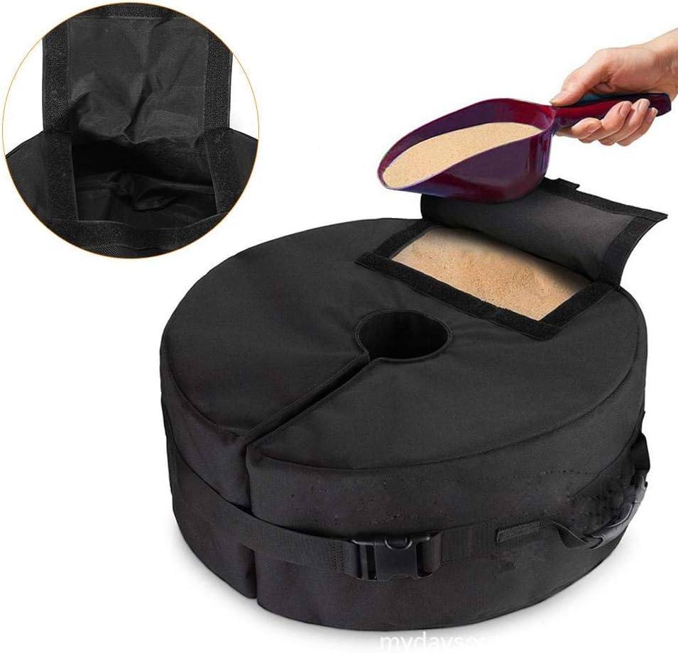 Patio Umbrella Base Weight Bag,Detachable Tent Round