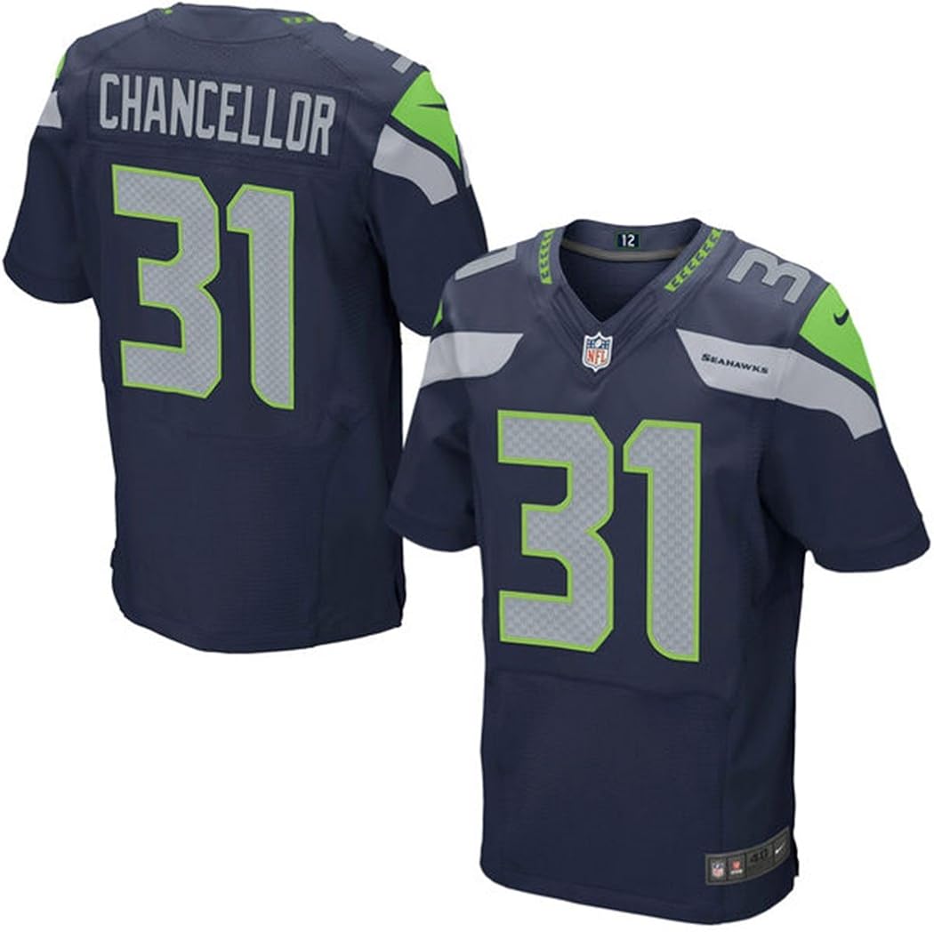 Seattle Men's Seahawks Elite Chancellor 31 Football Jersey Medium