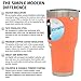 Simple Modern 30oz Cruiser Tumbler - Vacuum Insulated Double Wall Trendy Sip Thermos - Travel Mug 18/8 Stainless Steel Thermos Red - Grapefruit