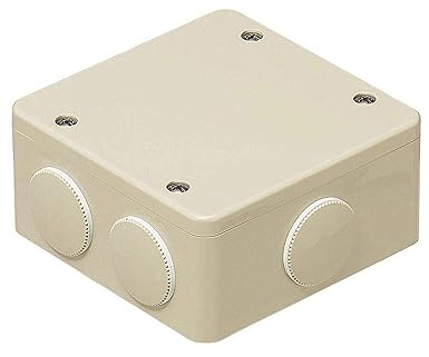 Amazon 未来工業 Pvkボックス 防水タイプ 中形四角浅型 おねじキャップ付き グレー Pvk Anp 電設用部品 資材 産業 研究開発用品 通販