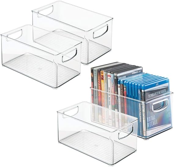Amazon.de: mDesign 4er Set DVD Aufbewahrungsbox - DVD