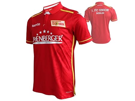 Macron 1.FC Union Berlin Home Jersey -2016/17-1.FCU Heim Trikot Rot/Weiß - Eisern Union