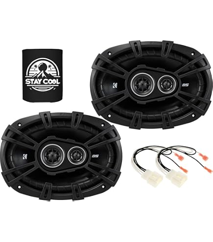 Amazon.com: KICKER Front and Rear Door 6.5 & 6x9 Speakers Kit for