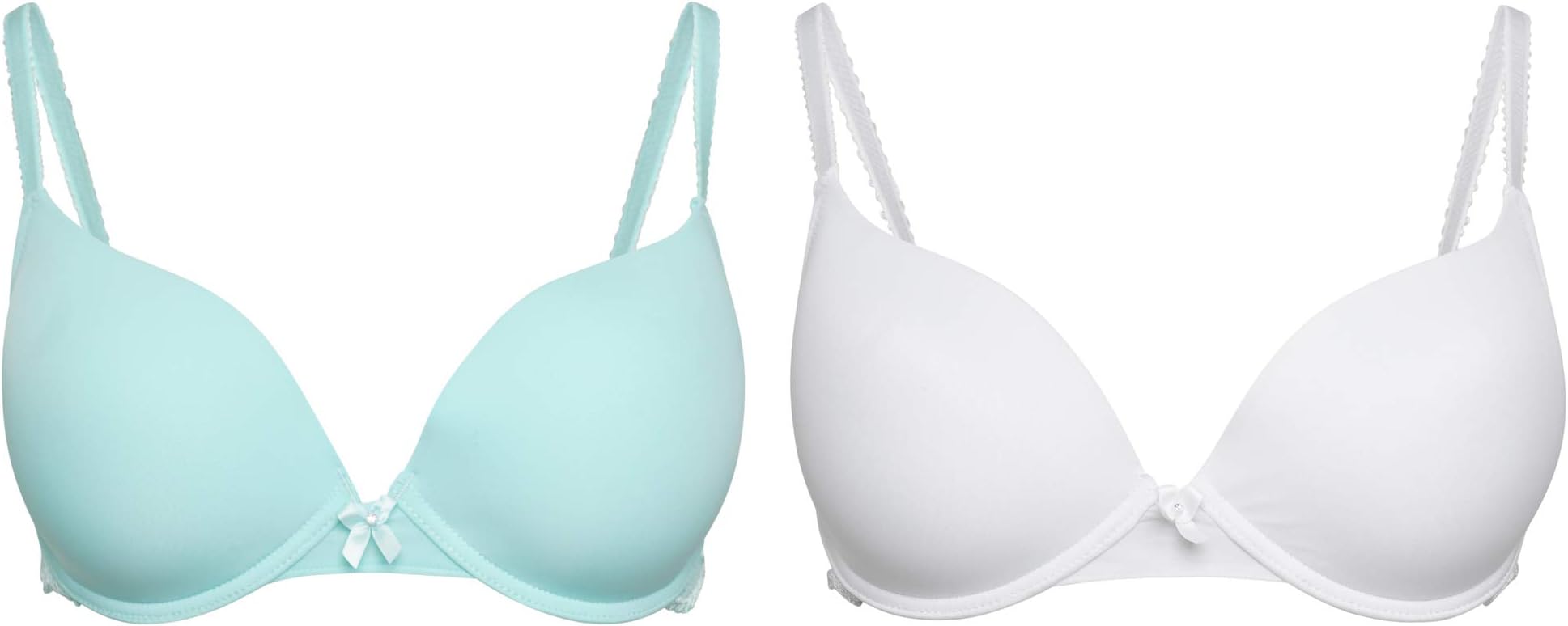 Storelines Pack of 2 Underwired Airlift Push Up Booster T-Shirt Bras