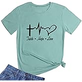 ROSEPARK Womens Graphic Cute Cotton Funny T Shirt Tees Gift Ideas
