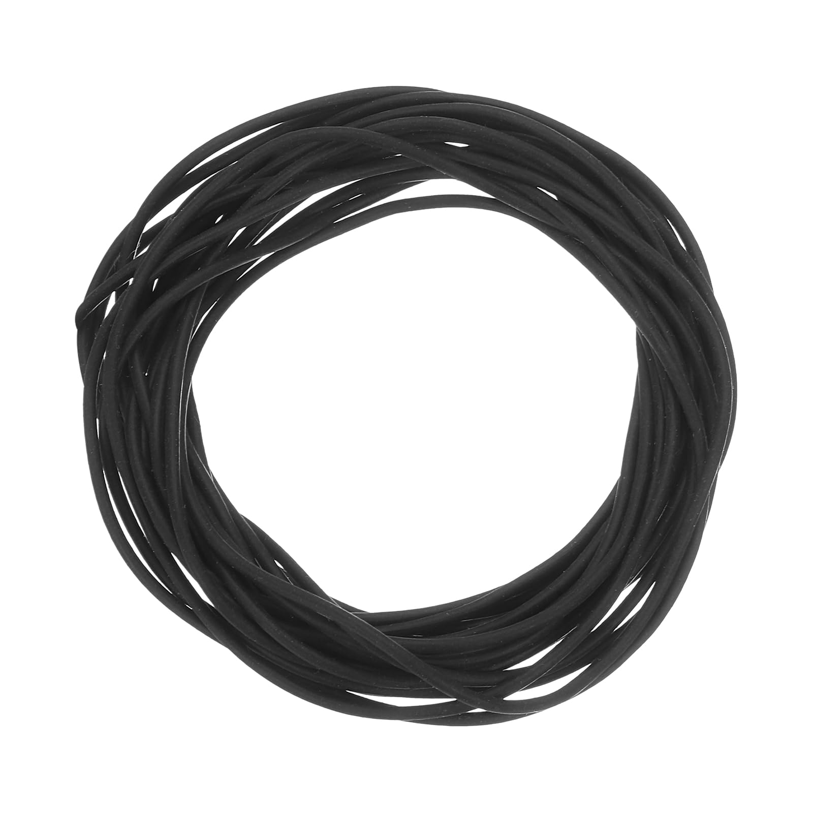 Photo 1 of uxcell Silicone Foam Seal Strip, 1.5mm(0.06") Dia 4 Meters(13.12 Ft) Long Sponge Rubber Weather Seal Strip Round Rubber Cord Solid for Machinery and Industries, Black