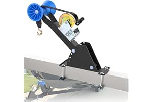 DITKOK Adjustable Boat Trailer Winch Stand with Roller, Boat Winch Mount with Towing Winch for 3" to 4" W x 4" H Trailer Tong