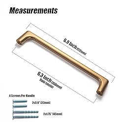Goo-Ki Champagne Copper Cabinet Pulls with