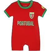 MUDJEAN Baby Girl Soccer Clothes Baby Boys Romper Toddler Soccer Outfit Infants Jumpsuit Cute Comfortable 0-24 Months