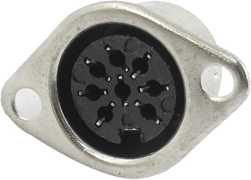 Aexit Panel Mount Twist Lock 8Pin Female DIN Audio Circular Connector Chassis Socket (d8a594703a94c3c82290d3fe27f87998)