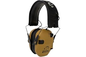 Walker's Razor Slim Ultra Low Profile Compact Design Adjustable Range Shooting Hunting Hearing Protection Electronic Earmuffs