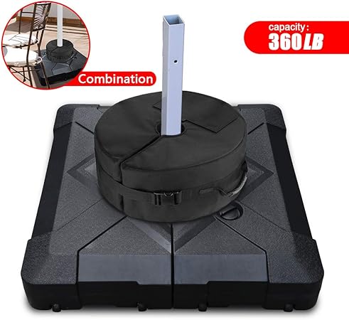 Amazon Com Patiassy Offset Patio Umbrella Base Sand Water Filled