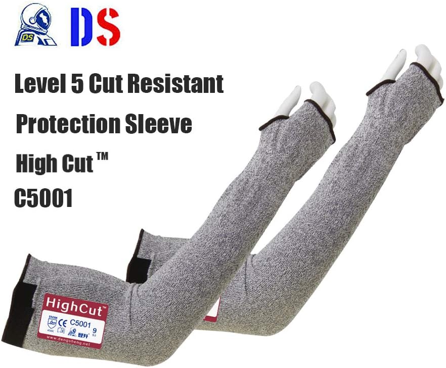 Cut Resistant Sleeves 22Inch Arm Protection Knit Sleeves Level 5