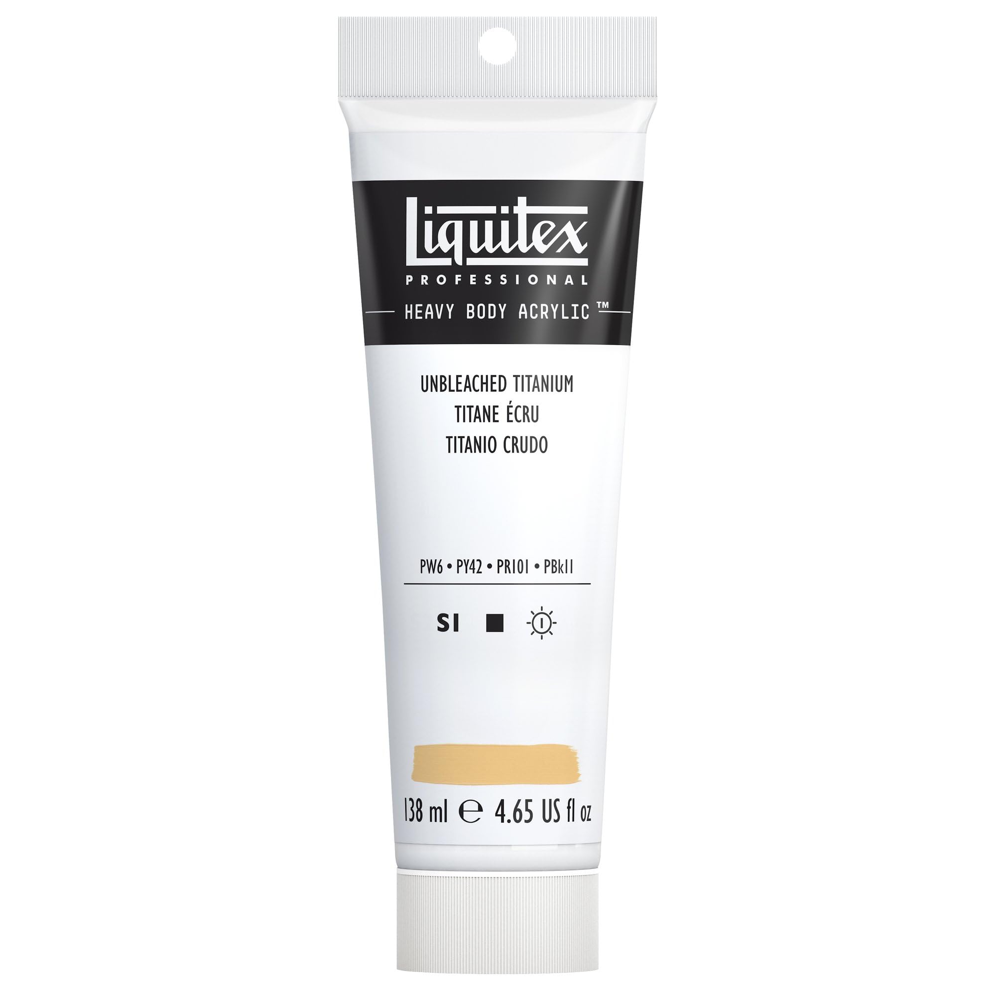 Liquitex Professional Heavy Body Acrylic Paint 138 ml tube, Unbleached Titanium — image 1
