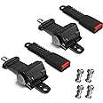 CLUBRALLY Golf Cart Seat Belts, 40" Retractable Universal Seat Belts Kit for Club Car EZGO Yamaha 2 Set/4 Set
