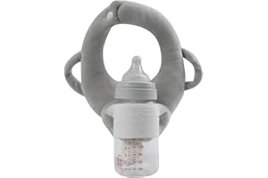 FUELEGO Bottle Holder for Self Feeding, Bottle Holder Hands Free, Adjustable Feeding Pillow, Plush Bottle Support Pillow, Soft, Washable (No Bottle)