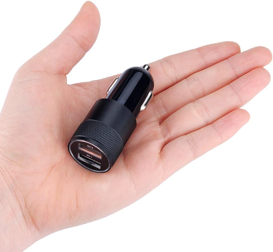 Car Charger,Sicodo 2-Pack 3.4A Dual USB Port Rapid Car Charger Adapter Compatible with iPhoneX,8,8 Plus,7 Plus,7S,6 Plus,6S,iPad,Tablet,Samsung Galaxy S9 S8,S7 Edge,HTC,Sony and Other USB Device 