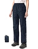 iCreek Women's Waterproof Rain Pants Packable