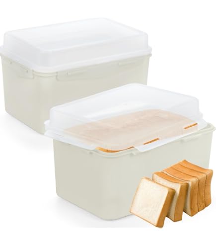 Boîte De Congélation Et Rangement Hermétique Transparente - Pour Pain, Aliments, Organisateur De Réfrigérateur Et Congélateur