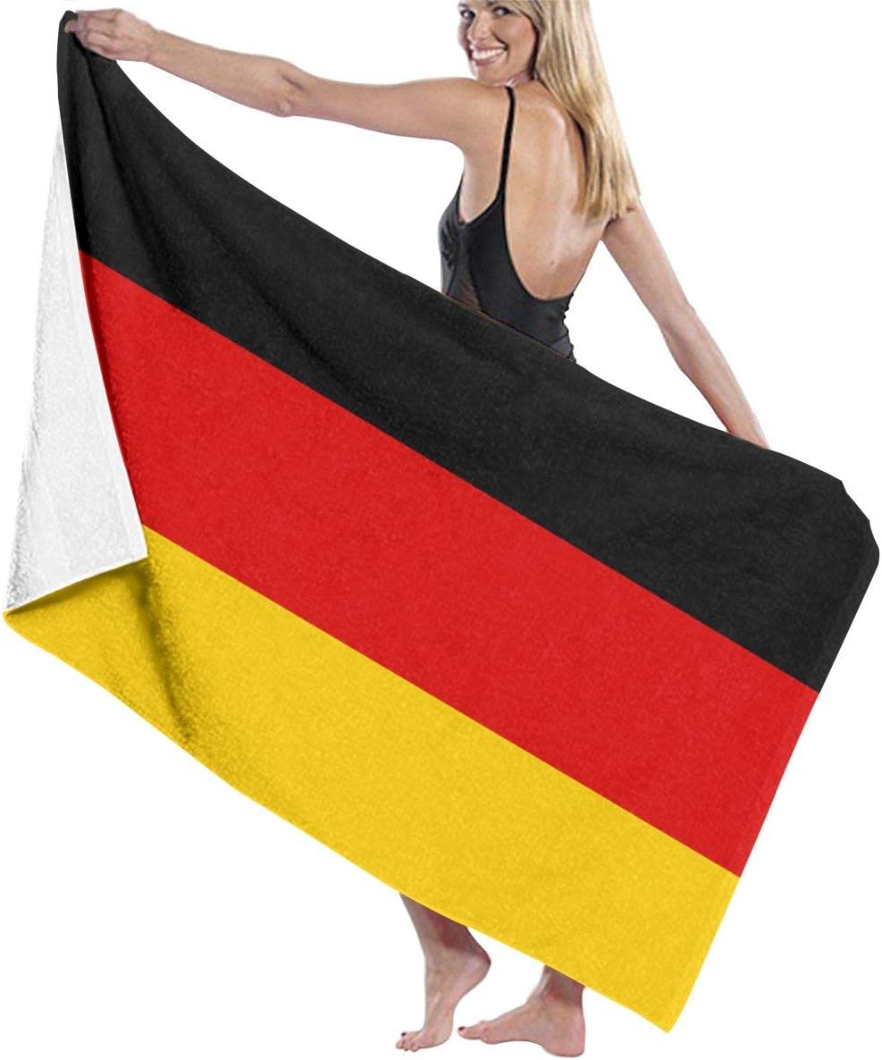 Poikl Flag Of Germany Unisex Beach Towels Bath Towels Teen Adults 31x51 Inches
