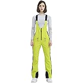 HIGH EXPERIENCE Ski Bib Pants for Women Snow Skinny Overalls Soft Shell Slim Fit Fitted Snowboard Suspenders Waterproof Warm