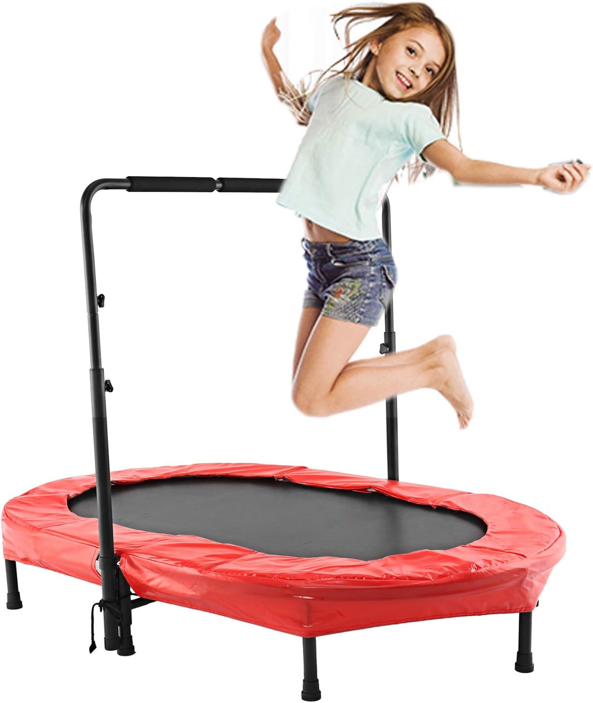 Eloklem Trampoline, Mini Trampoline Jumping Fitness for Children and Adults, Indoor/Outdoor Trampoline, Maximum Weight: 75 KG to 135KG
