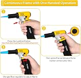 TBTeek Kitchen Torch Butane Lighter with Gas Gauge Adjustable Flame view 2