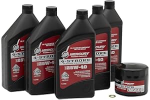 MERCURY Oil Change and Filter Kit 75-90-115hp Four Stroke Outboard 8M0081917