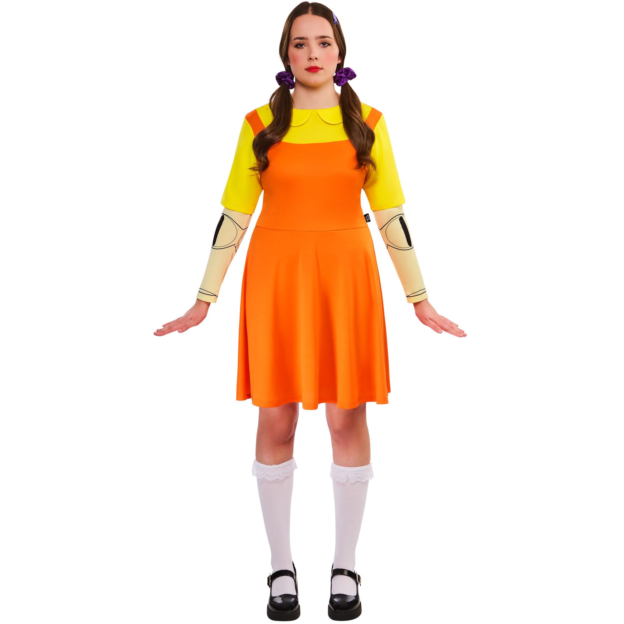 Rubies Official Squid Game Girl Doll Classic Costume, Adult Fancy Dress, Size 10-12