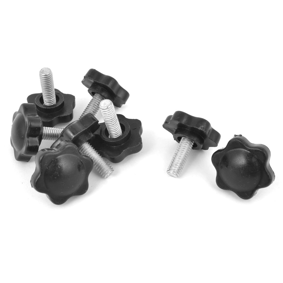 Sourcingmap 8X 25mm Star Head Dia Replacement 6mm x 15mm Clamping Screw Knob Grip