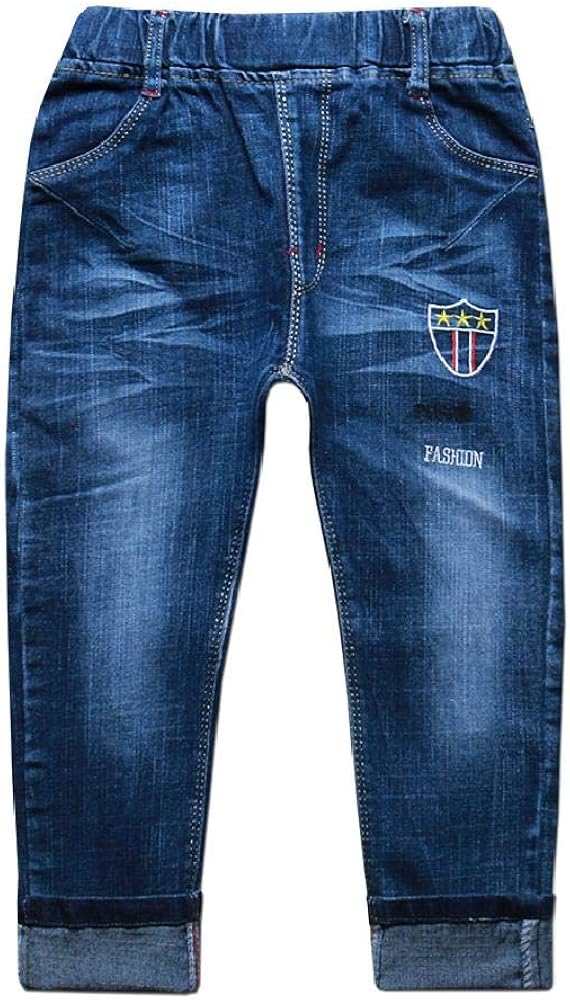 star embroidered jeans