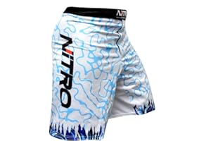 Nitro Fight Wear MMA Shorts - Adult No Gi BJJ Grappling Board Shorts - Fight Trunks