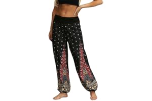 VEZAD Women's Harem Pants Yoga Pants Plus Size Solid Color Casual Loose Trousers