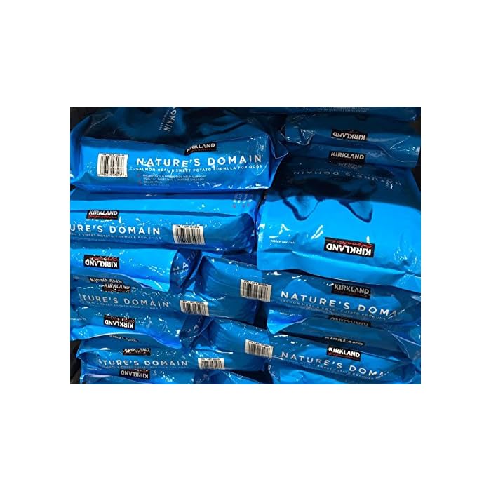Kirkland Nature S Domain Grain Free All Life Stages Salmon Meal Sweet Potato Formula For Dogs 35 Lb Dog Training Guide Dog Life Magazine