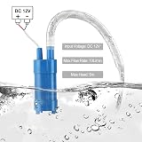 Anesty 12V Submersible Water Pump 600L/H 5m Head with 5M Hose view 3