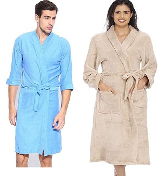 mens half bathrobe