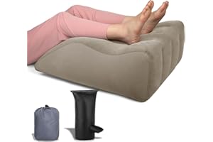 Tough Bison Leg Elevation Pillow - Inflatable Wedge Pillow for Sleeping Leg Pillows for Sleeping Portable Leg Pillow for Swelling, After Surgery, Blood Circulation