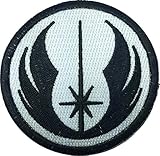 Patch Squad Men's Star Wars Jedi Order ERA Tactical Morale Patch (Black/White)