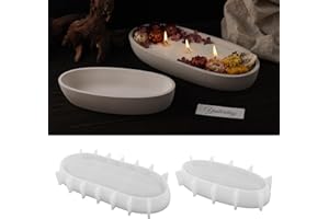 Boat Vessel Silicone Candle Mold, Handmade Elliptical Creative Storage Bowl Resin Mould, Flower Pot Vase Concrete, DIY Plaste