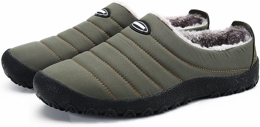 ASLISA Mens Womens House Slippers Snow Winter Outdoor Indoor Anti-Slip Slippers