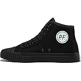 PF Flyers 1993 Black High Top Sneakers for Men and Women, Original Canvas Hi-Top Athletic Shoe, Unisex All Black Shoes