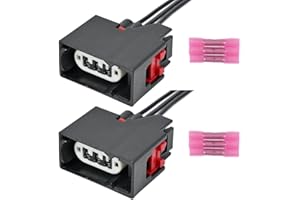 SMART REPAIRBOY 2Pcs Front Turn Signal Light Connector for Jeep Wrangler JK 2007-2018, Replace OE# 68065016AB, Front Turn Signal Light Plug Pigtail Wire Harness