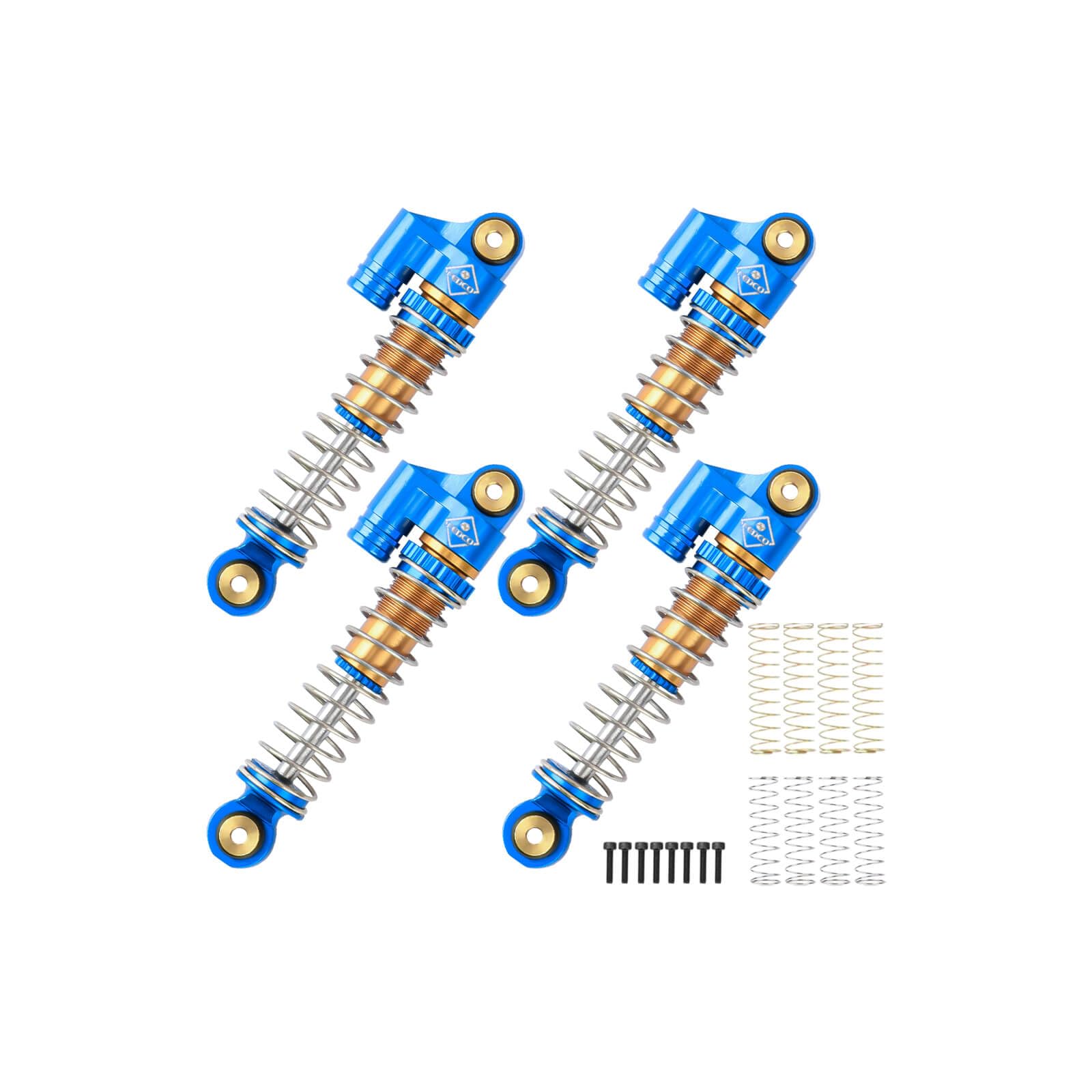 Photo 1 of FEDCO SCX24 Shocks 48MM Oil-Filled Shocks Absorber Aluminum Threaded Absorber Oil Damper With Springs For Axial SCX24 FMS FCX24M Upgrades 1/24 RC Crawler