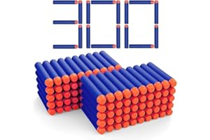 300 Foam Bullets Refill Dart Pack for nerf Gun Bullets for N-Strike Elite Blasters Nerf Guns Standard Size Refill Nerf Darts 