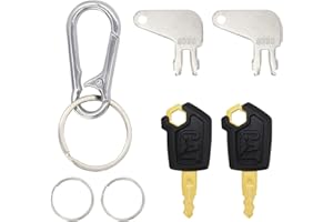 XIAOMGU 4pc 5p8500 8398 Ignition and Battery Disconnect Key Set Fit for Caterpillar Heavy Equipment