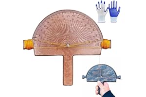 Precision Angle Finder,Handcrafted Birch Wood Degree Tool,Custom Angles Accurate Degree Tool,Engraved Protractor for Welding 