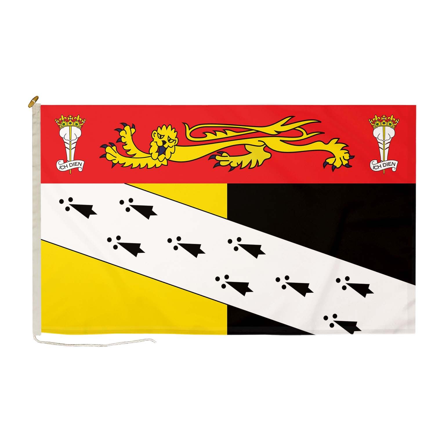 DuraFlag Norfolk Crest 3ft x 2ft with Rope and Toggled - Premium Quality 3x2ft (90x60cm) County Flags