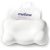 Mellow CloudAlign Memory Foam Pillow for Neck &amp; Shoulder Support, Standard | Dual Height Ergonomic Cervical Pillow for Side Back &amp; Stomach Sleepers, Contoured Orthopedic Bed Pillow with Washable Cover