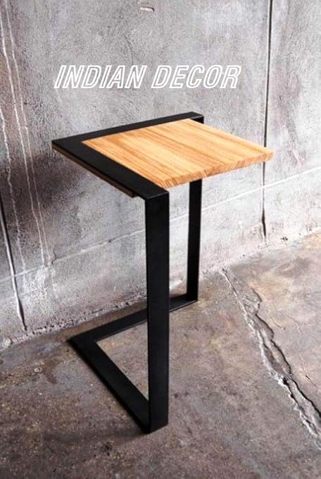 Indian Decor 141418 Cantilevered Coffee Table Sofa Side Table Bedside Table Balcony Table Corner Table Center Table Metal Table Black Amazon In Home Kitchen