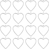 uxcell Open Bezel, Resin Bezels Pendants Open Back Bezels Metal Hollow Frame Charm for DIY Resin Crafts Earrings Jewelry